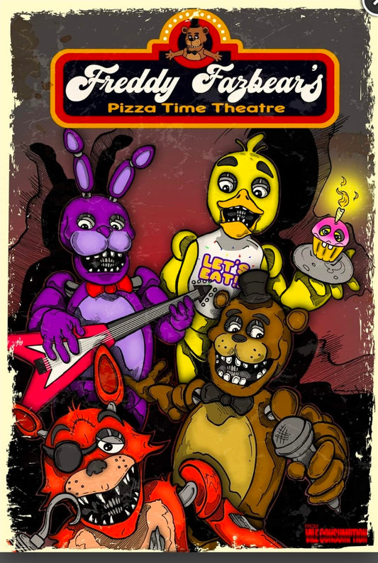 ART - PRINTS - FIVE FREDDY AT FREDDYS COVER