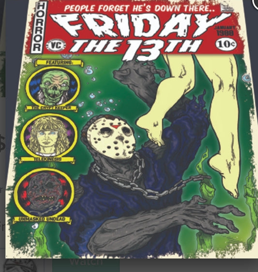 ART - PRINTS - FRIDAY THE 13TH COMIC COVER