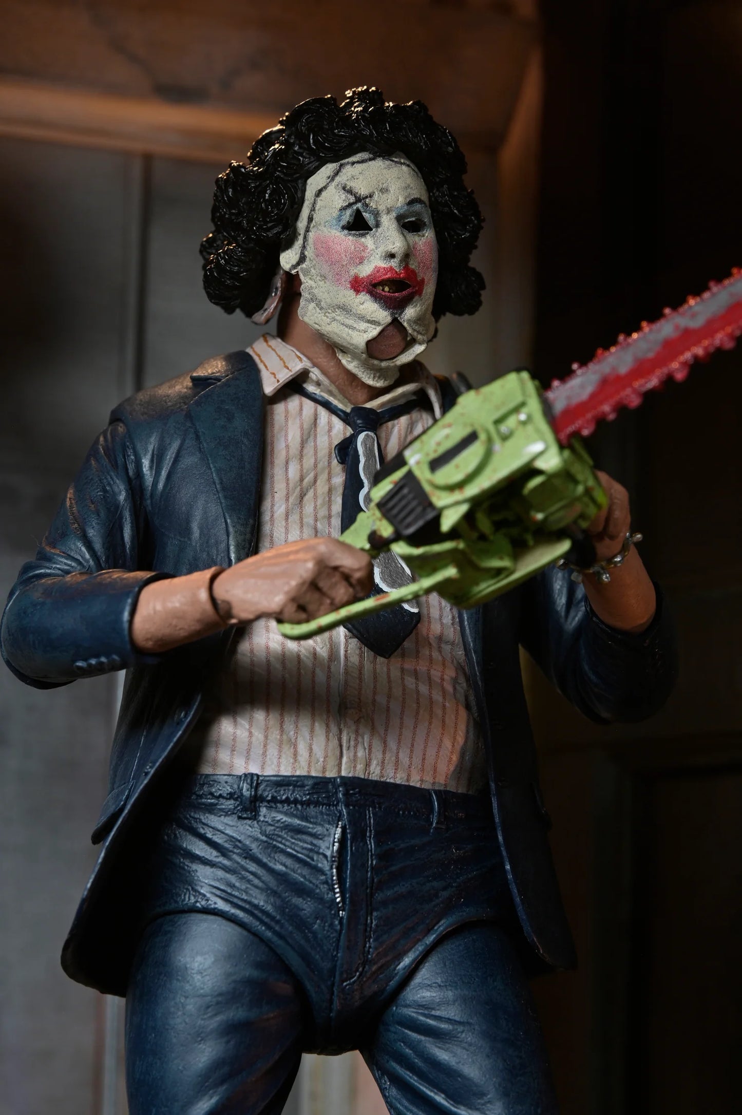 NECA Texas Chainsaw Massacre - 50th Anniversary Ultimate Leatherface with Pretty Woman Mask 7" Scale Action Figure