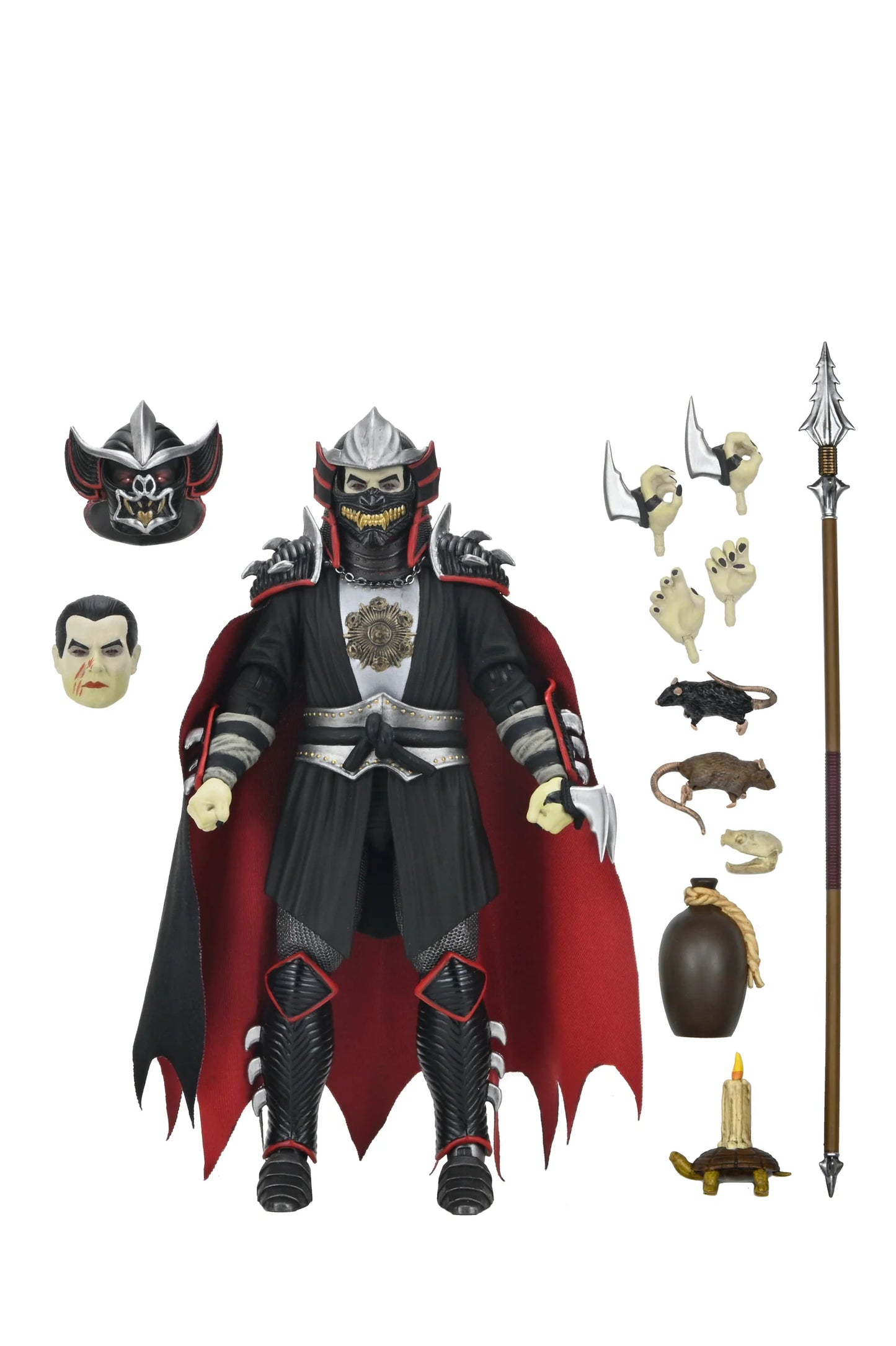 NECA Universal Monsters x Teenage Mutant Ninja Turtles - Shredder as Dracula 7” Scale Action Figure (Classic Colors)
