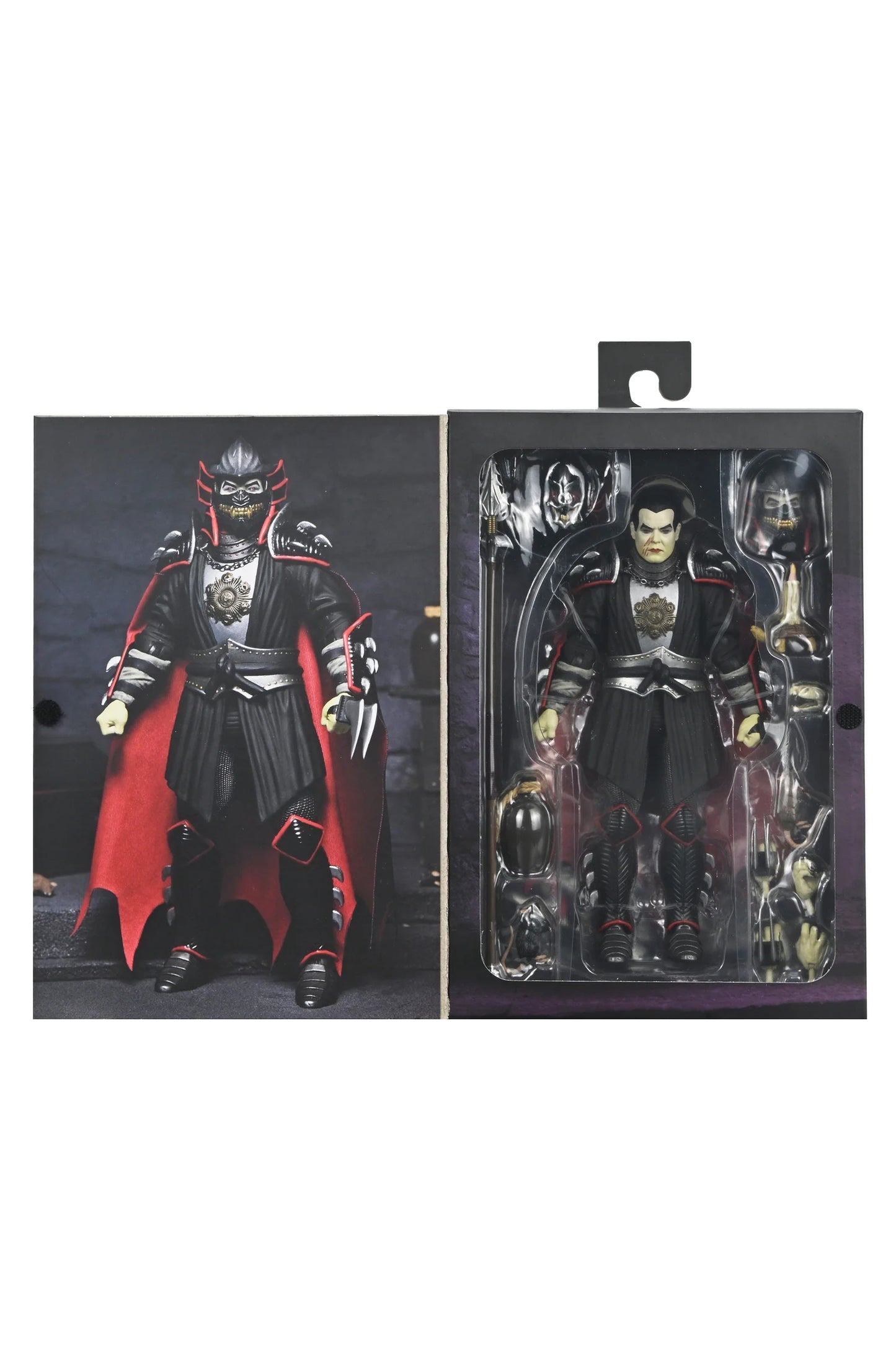 NECA Universal Monsters x Teenage Mutant Ninja Turtles - Shredder as Dracula 7” Scale Action Figure (Classic Colors)