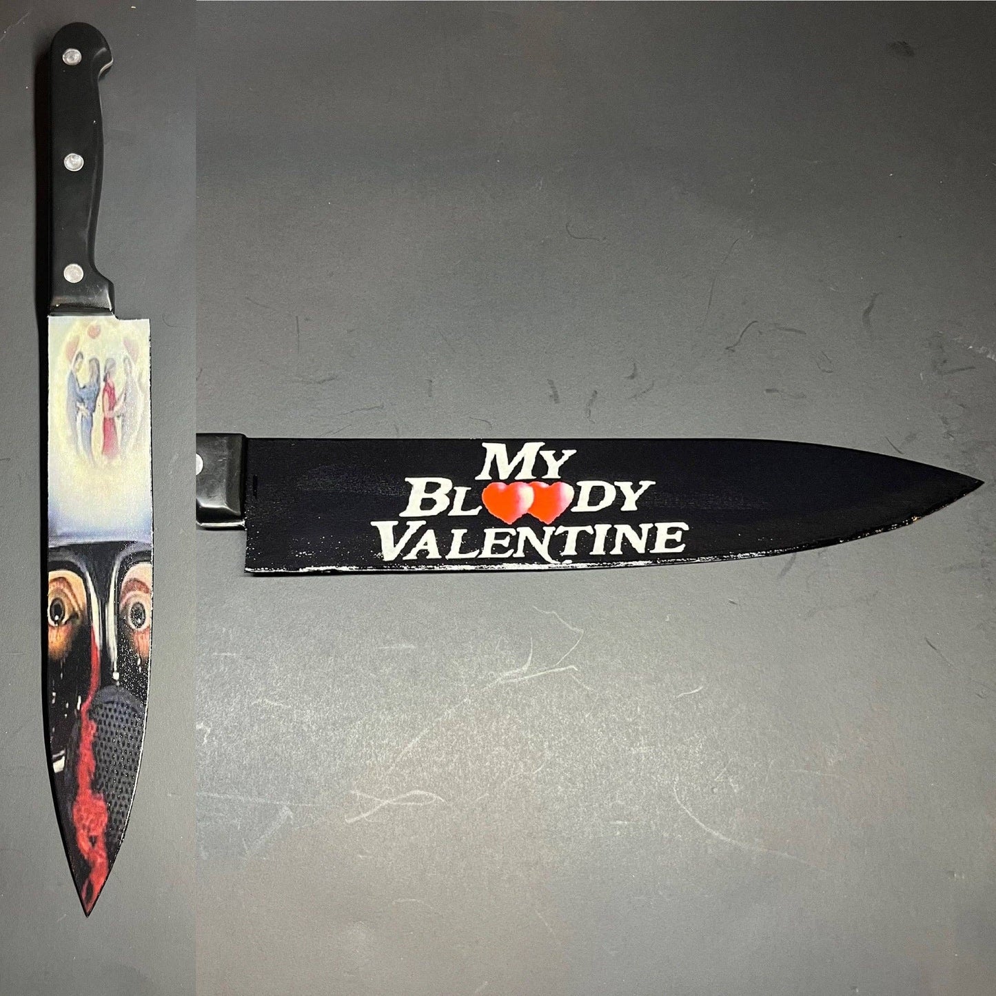 KNIFE - My Bloody Valentine 1981 Horror Knife With Stand