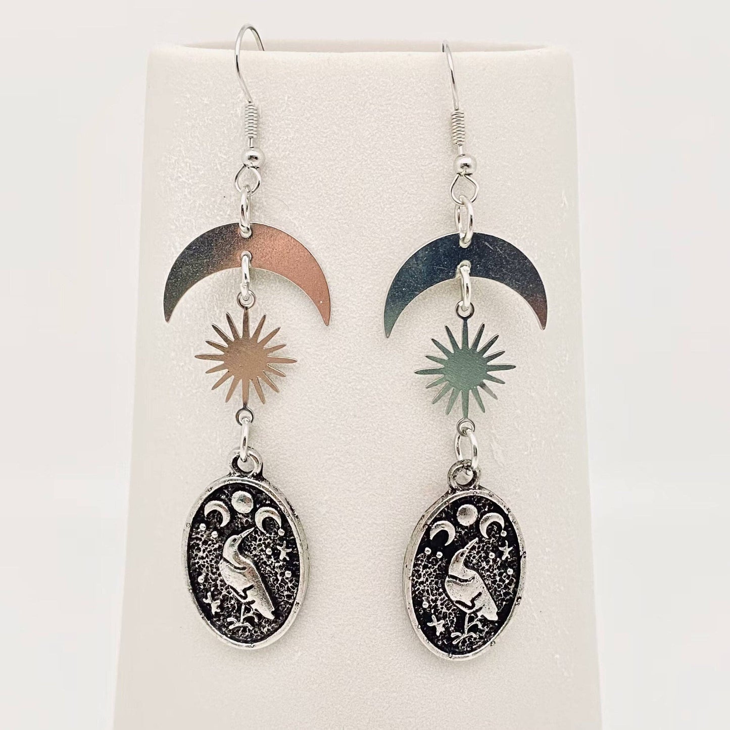EARRINGS - Crow Star & Mood Pendent Earrings