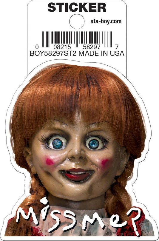 Annabelle Miss Me Die Cut Sticker