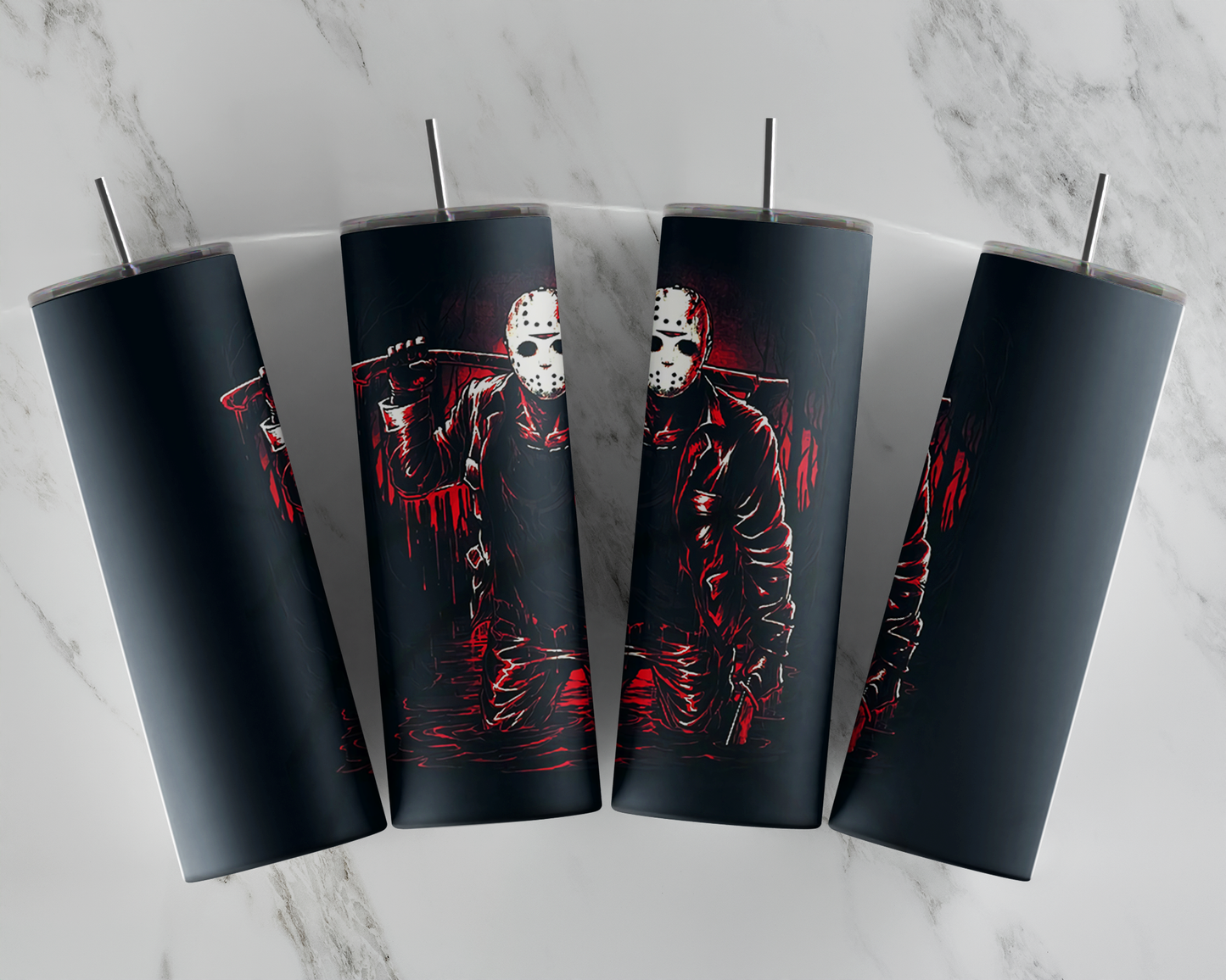 Bloody Mask Killer Tumbler