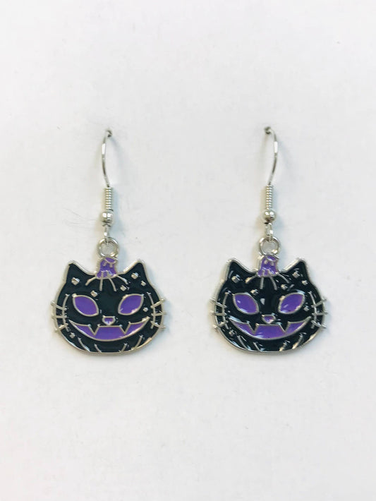 EARRINGS - Pumpkin Cat Earrings