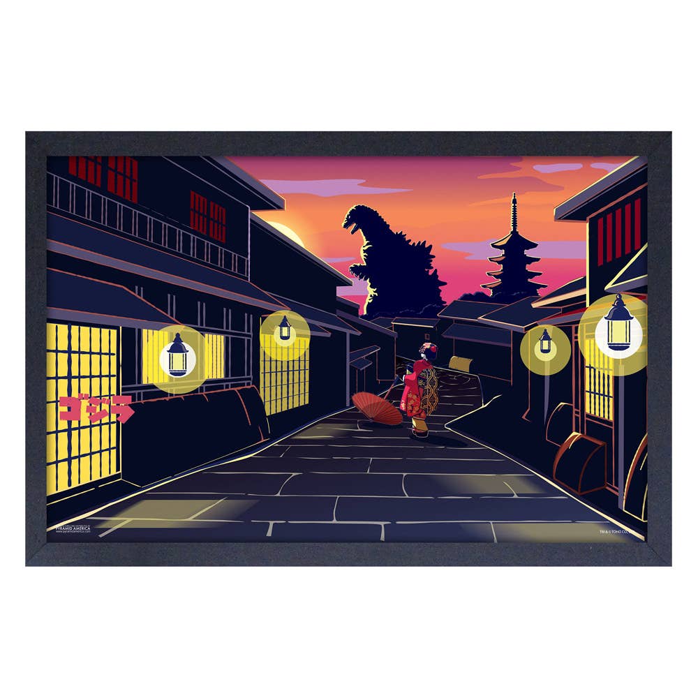 Godzilla "Kimono" Framed Print