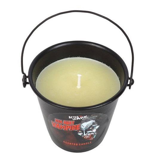 CANDLE - Run Away Vampire -  Candle Bucket