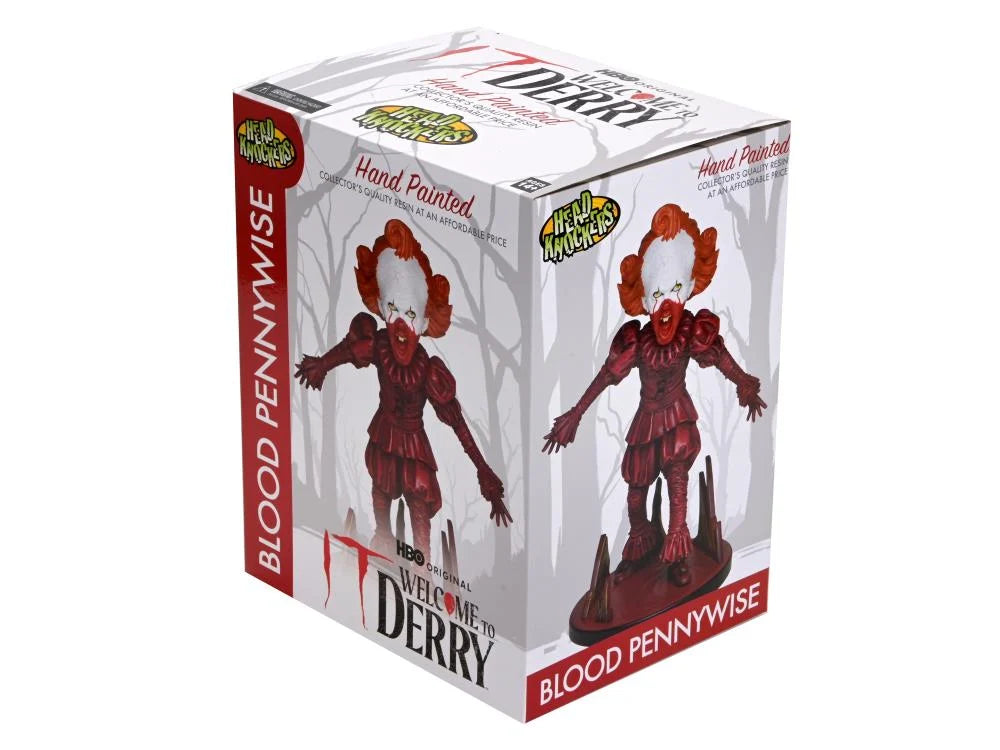 IT: Welcome to Derry Blood Pennywise Head Knocker BY NECA -