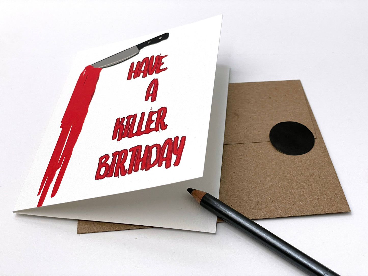 CARDS - "Have A Killer Birthday" - Horror Card