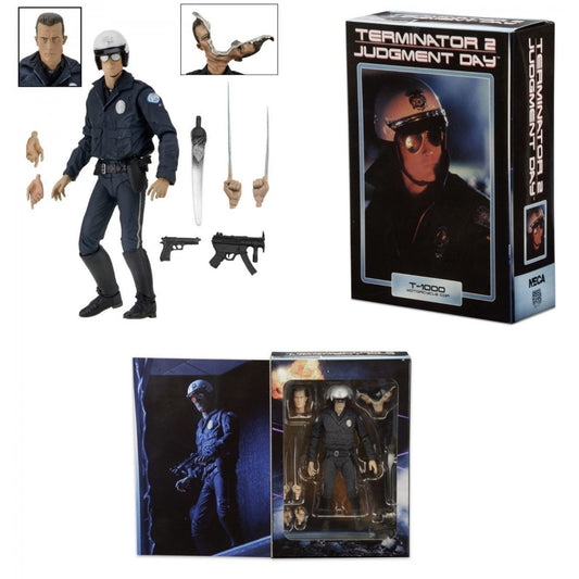 Terminator 2 - 7" Action Figure - Ultimate T1000 Judgement Day Motorcycle Cop