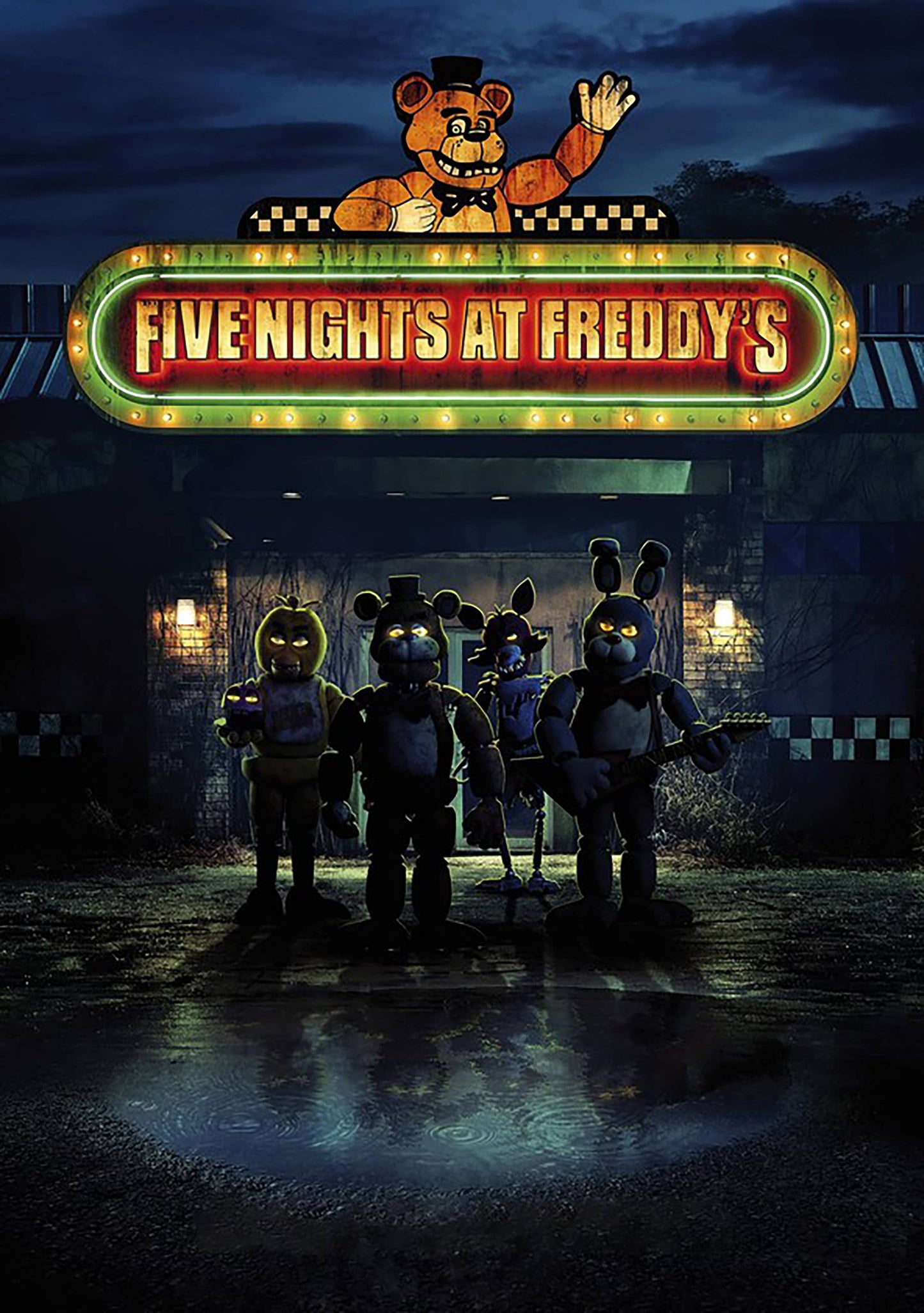 5 Nights Metal Sign A5 Framed