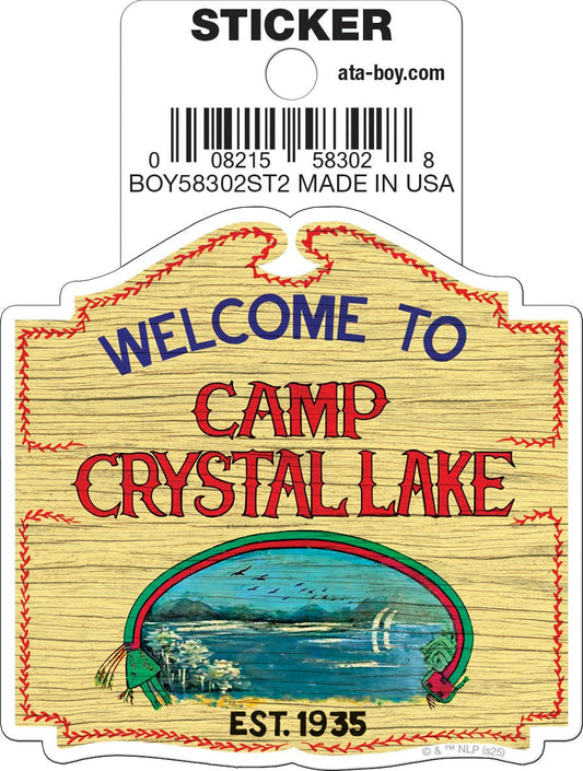 Friday The 13th Camp Crystal Lake Die Cut Sticker