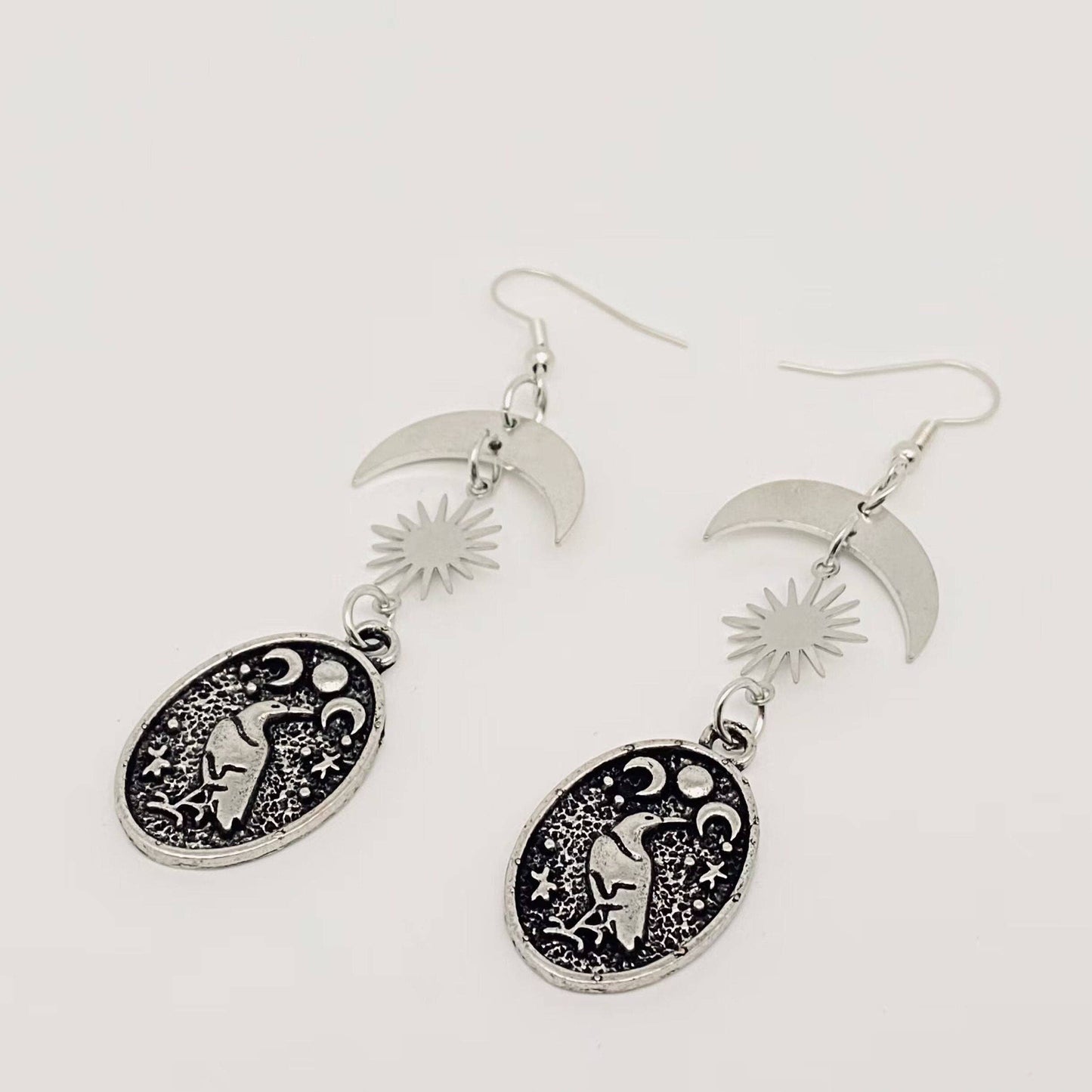 EARRINGS - Crow Star & Mood Pendent Earrings