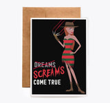 CARDS - "Screams Come True" Freddy Cosplay Birthday Card