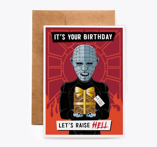 CARDS - "Raise Hell Birthday Card" - Pinhead Card