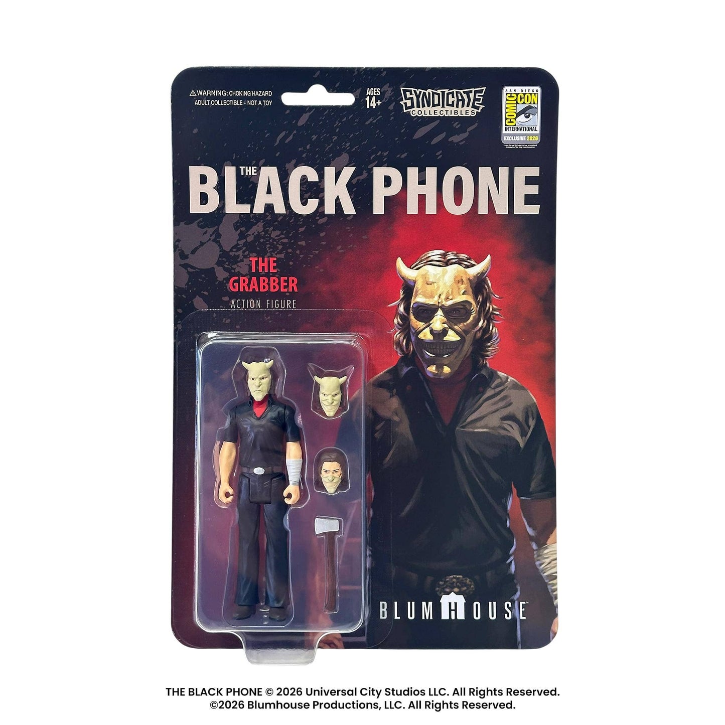 Black Phone Grabber 3.75-Inch Retro Figure | Con Exclusive