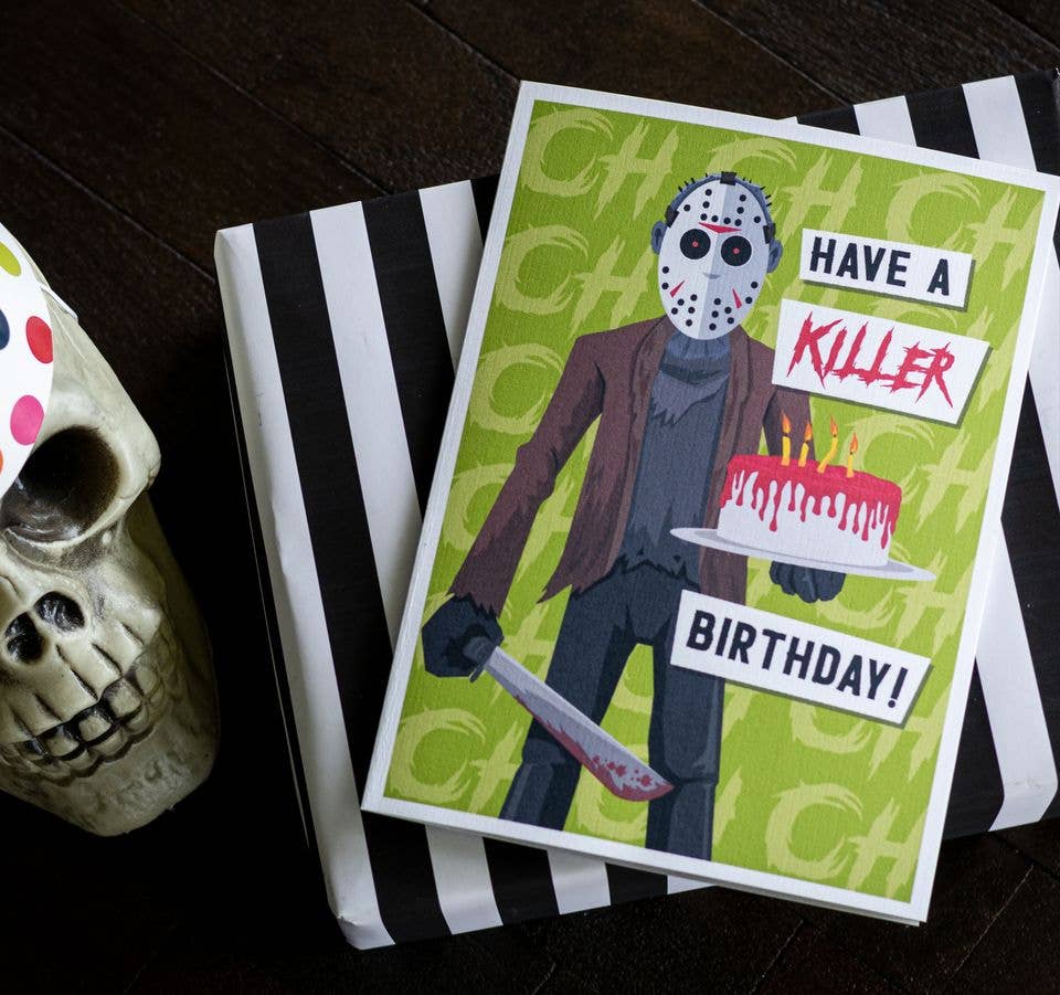 CARDS - "Have A Killer Birthday" Jason Birthday Card
