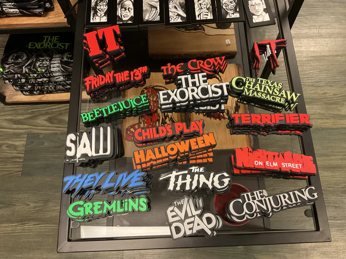 HORROR MOVIE LOGO SIGN - SMALL