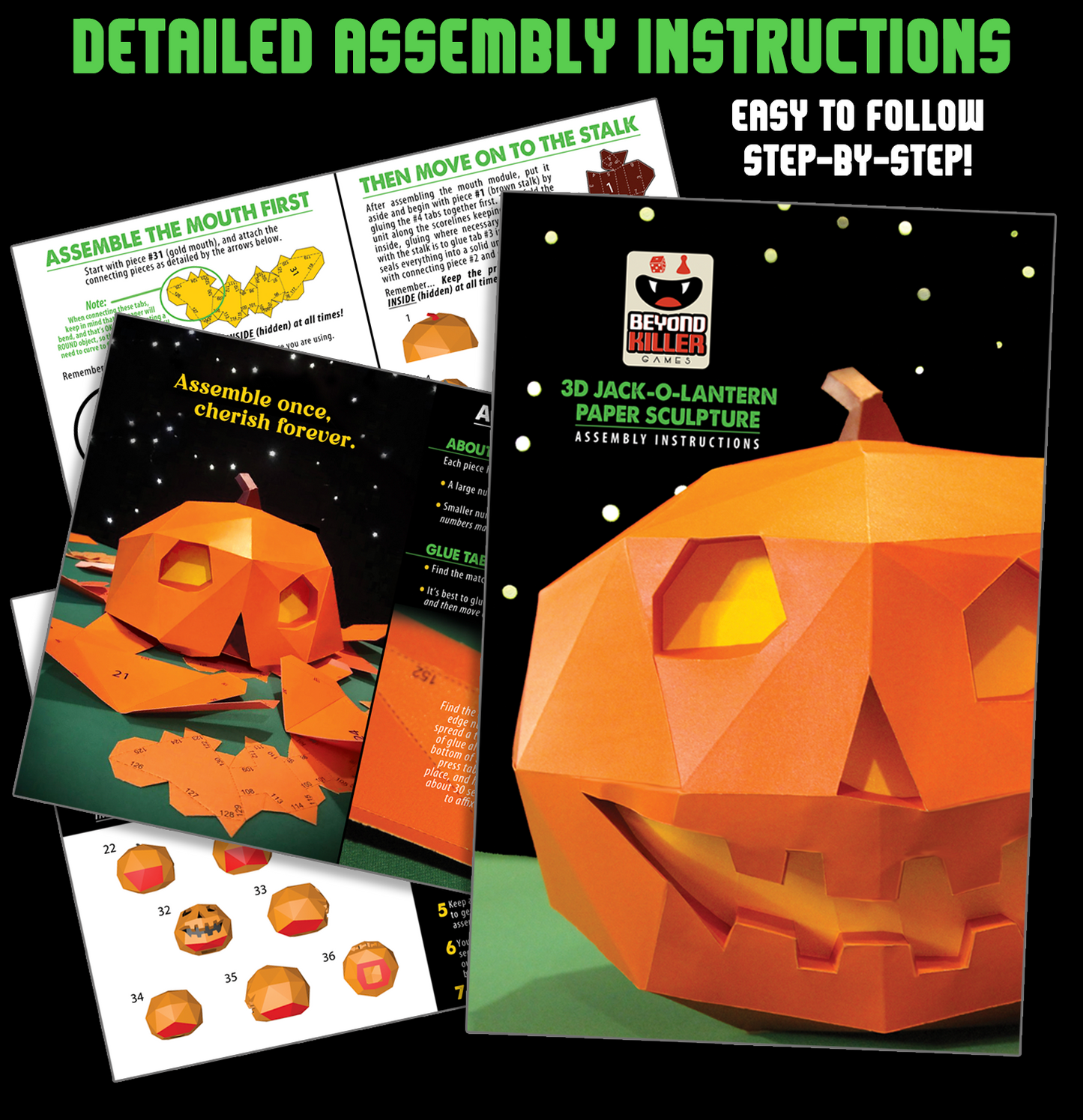 3-D Pumpkin Paper Sculpture