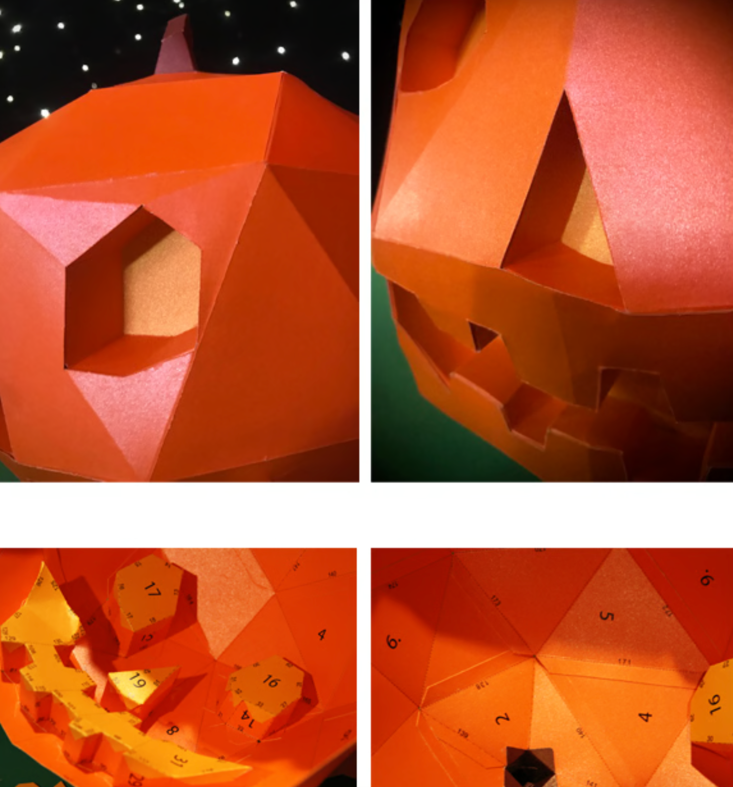 3-D Pumpkin Paper Sculpture