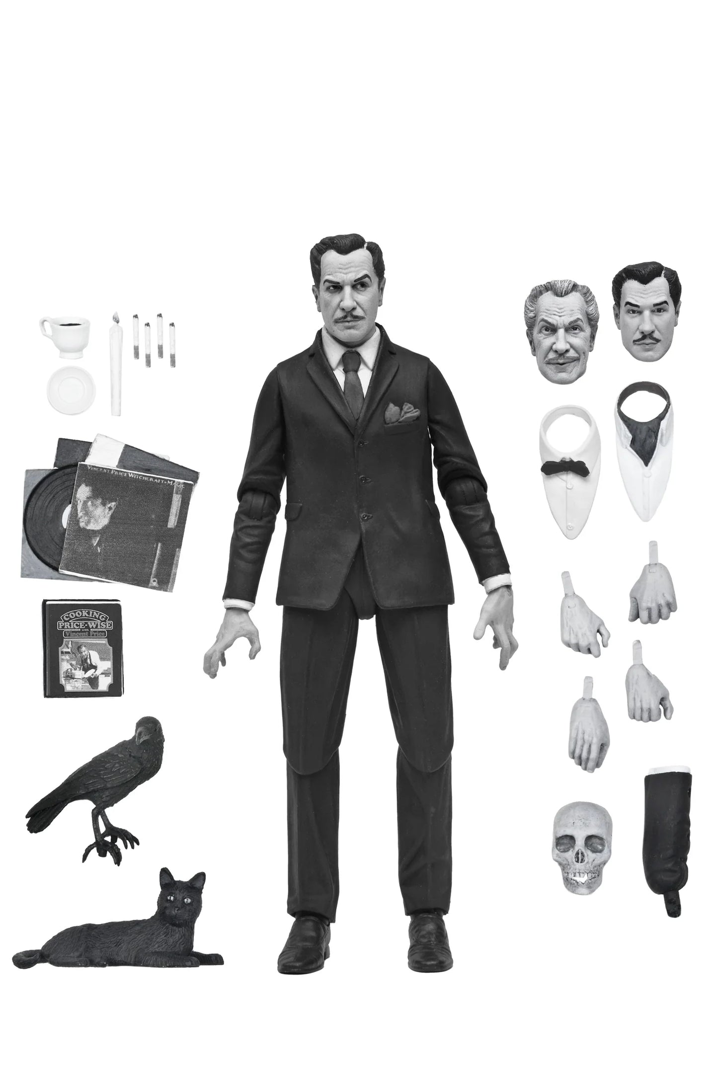 Ultimate Vincent Price 7" Scale Action Figure (Black & White) (PRE-ORDER)