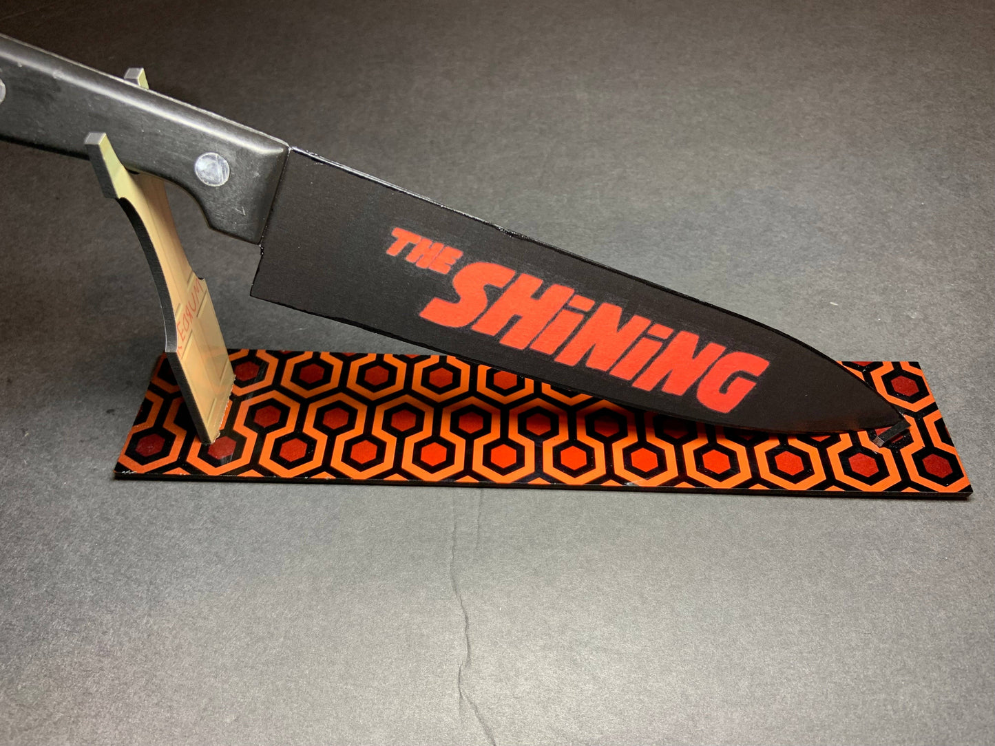 KNIFE - The Shining Stanley Kubrick Kitchen Knife With Sublimated Stand