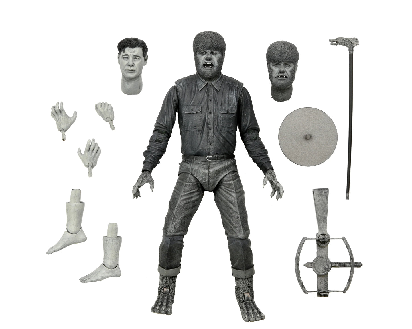 Universal Monsters - Ultimate Wolf Man (Black & White) 7" Scale Action Figure
