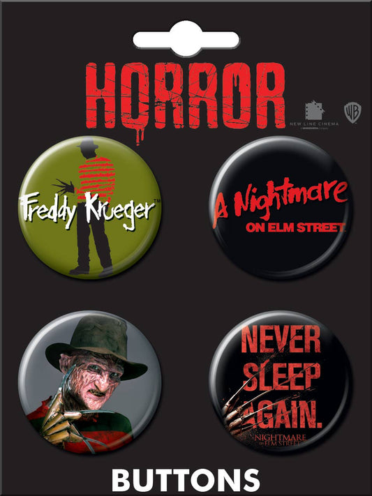 Nightmare on Elm St Button Set
