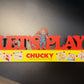 CHUCKY "LETS PLAY" Freestanding Sign
