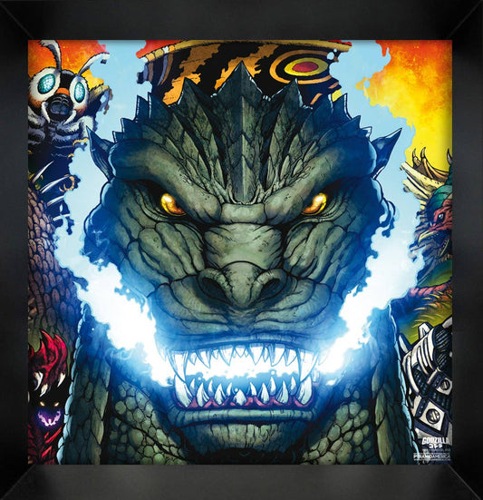 Godzilla-Fire Within 12x12 Gel-Coat Framed Print