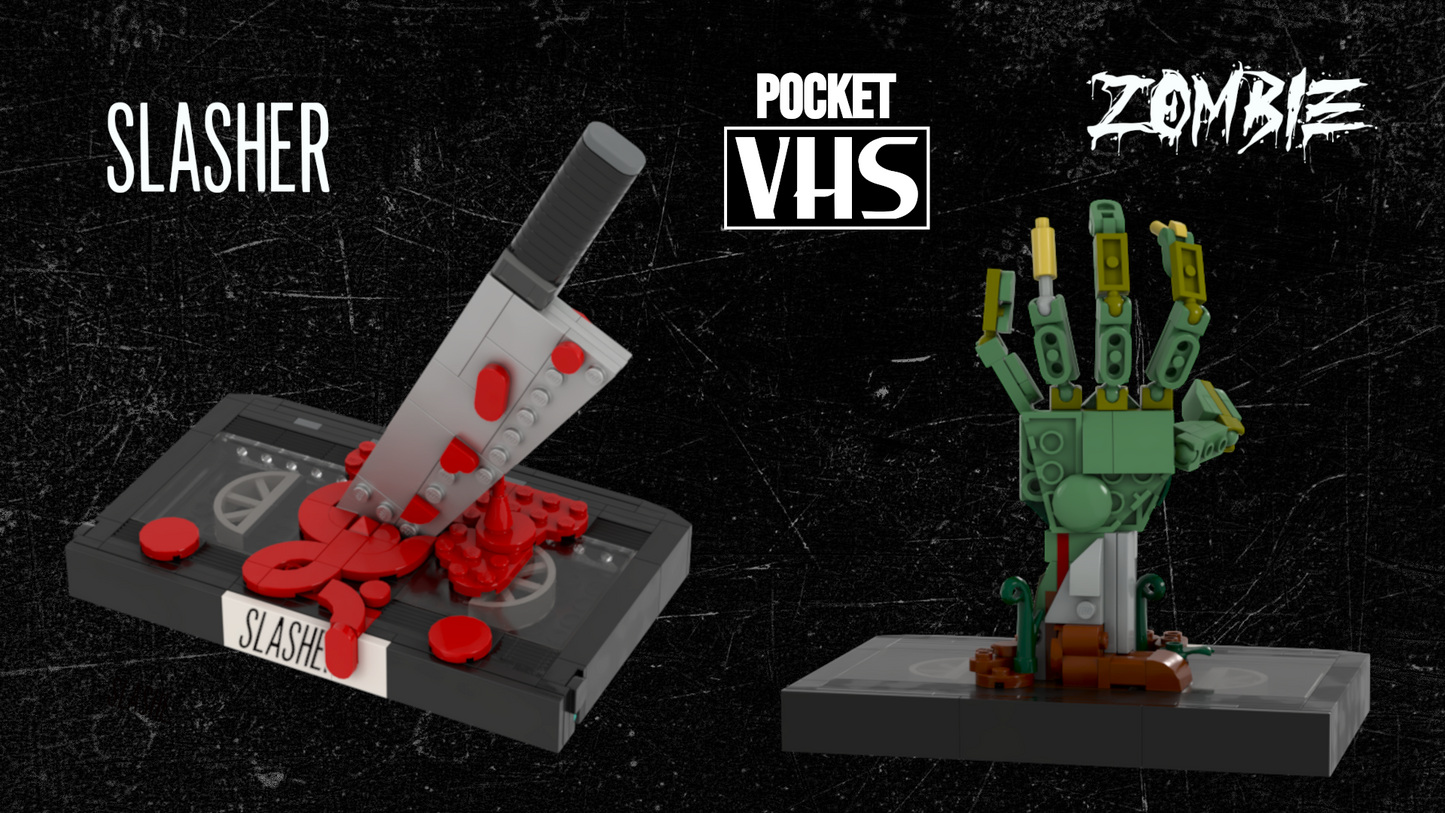 POCKET VHS SLASHER - HORROR BRICKS (PRE-ORDER)