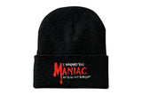 Maniac lettering beanie
