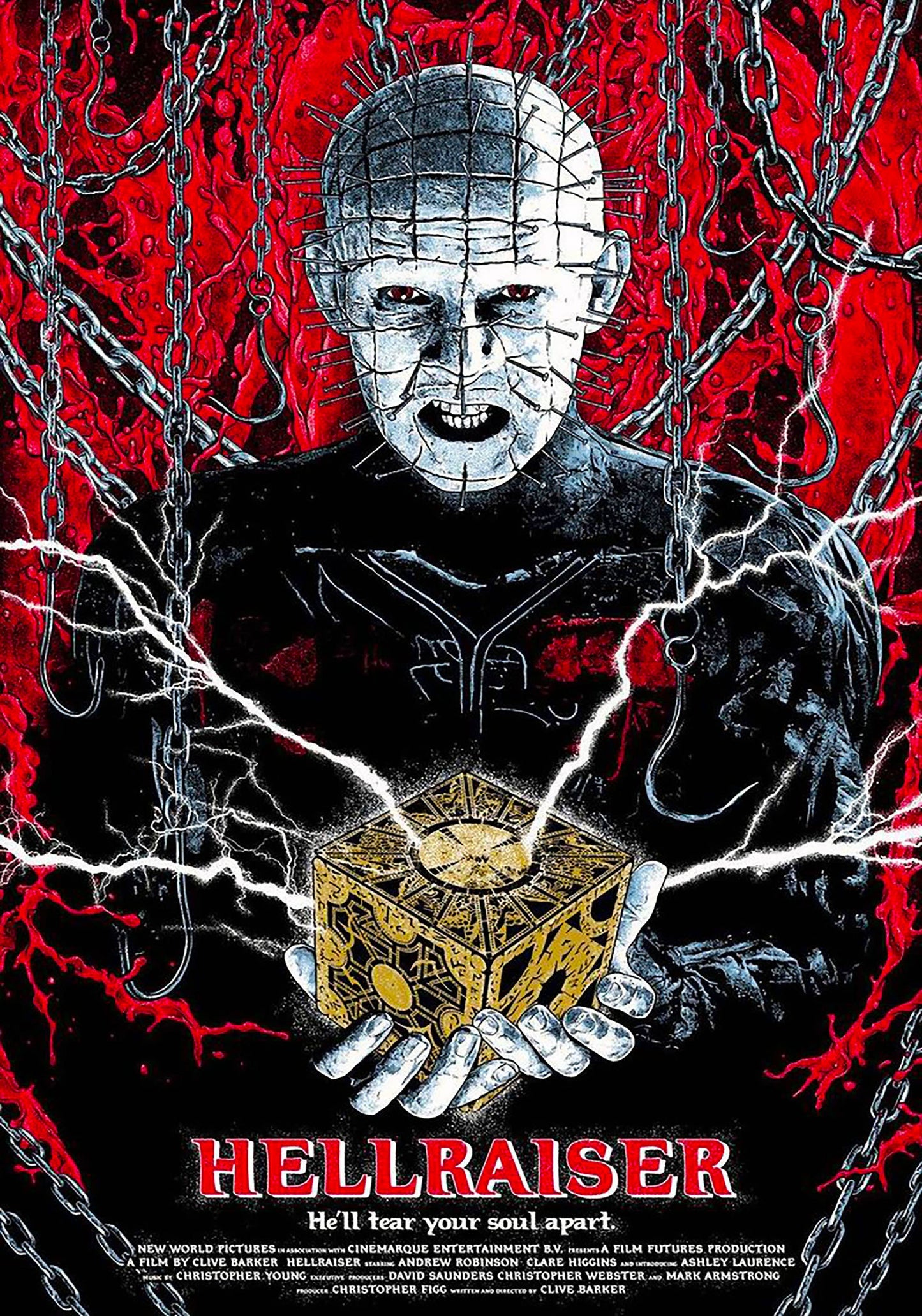 Hellraiser Metal Sign Retro A5