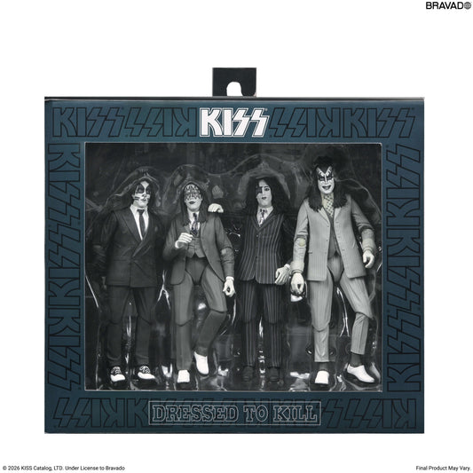 KISS - Dressed to Kill Album Cover 7" Scale Action Figure 4-Pack (PRE-ORDER)