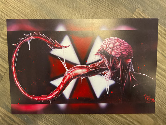 ART - PRINTS - RESIDENT EVIL LICKER