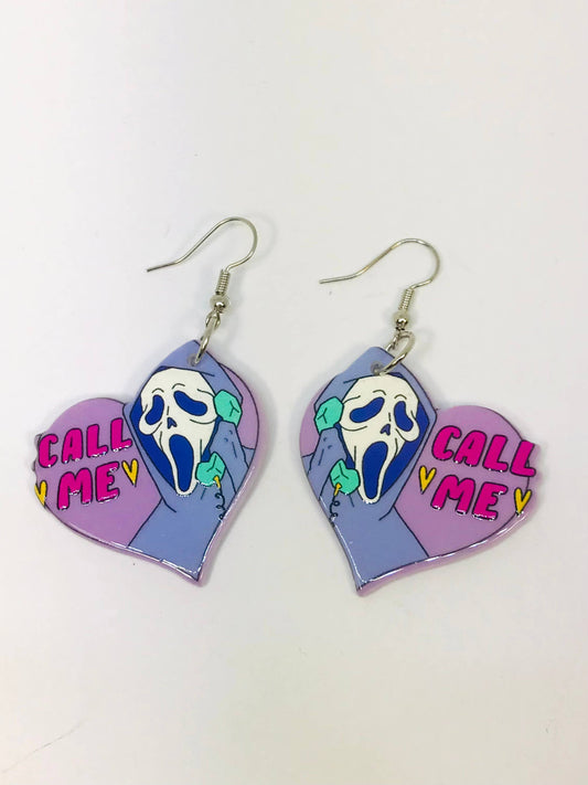 EARRINGS - Scream "Call Me" Earrings