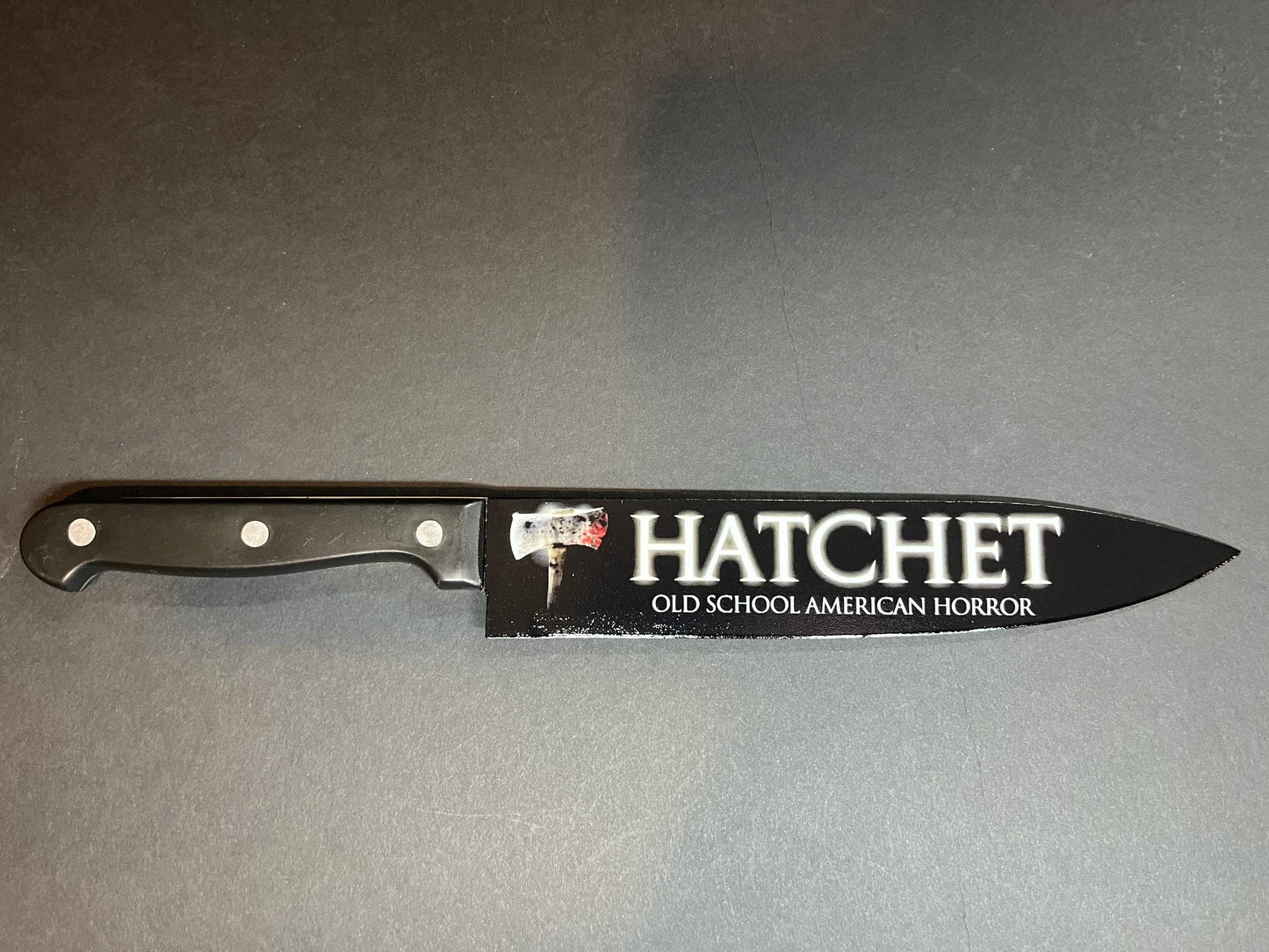 Hatchet Victor Crowley 2006 Kitchen Knife With Sublimated Stand