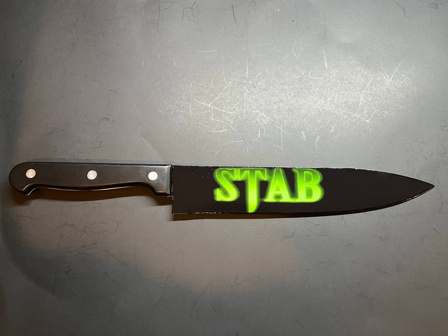 KNIFE - STAB From Scream Movie Knife With Sublimated Stand