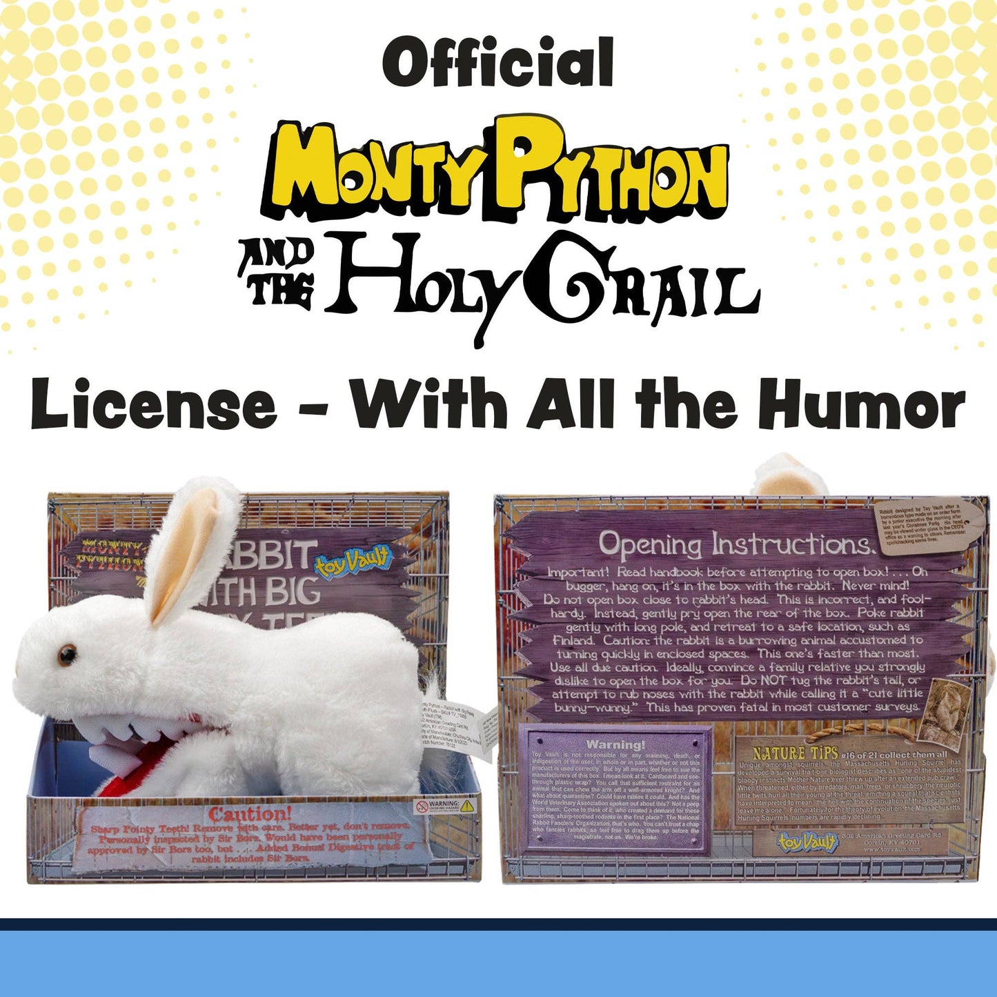 Toy Vault Monty Python Rabbit w/Big Pointy Teeth Plush