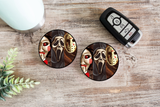 Horror Collage Car Coaster Set