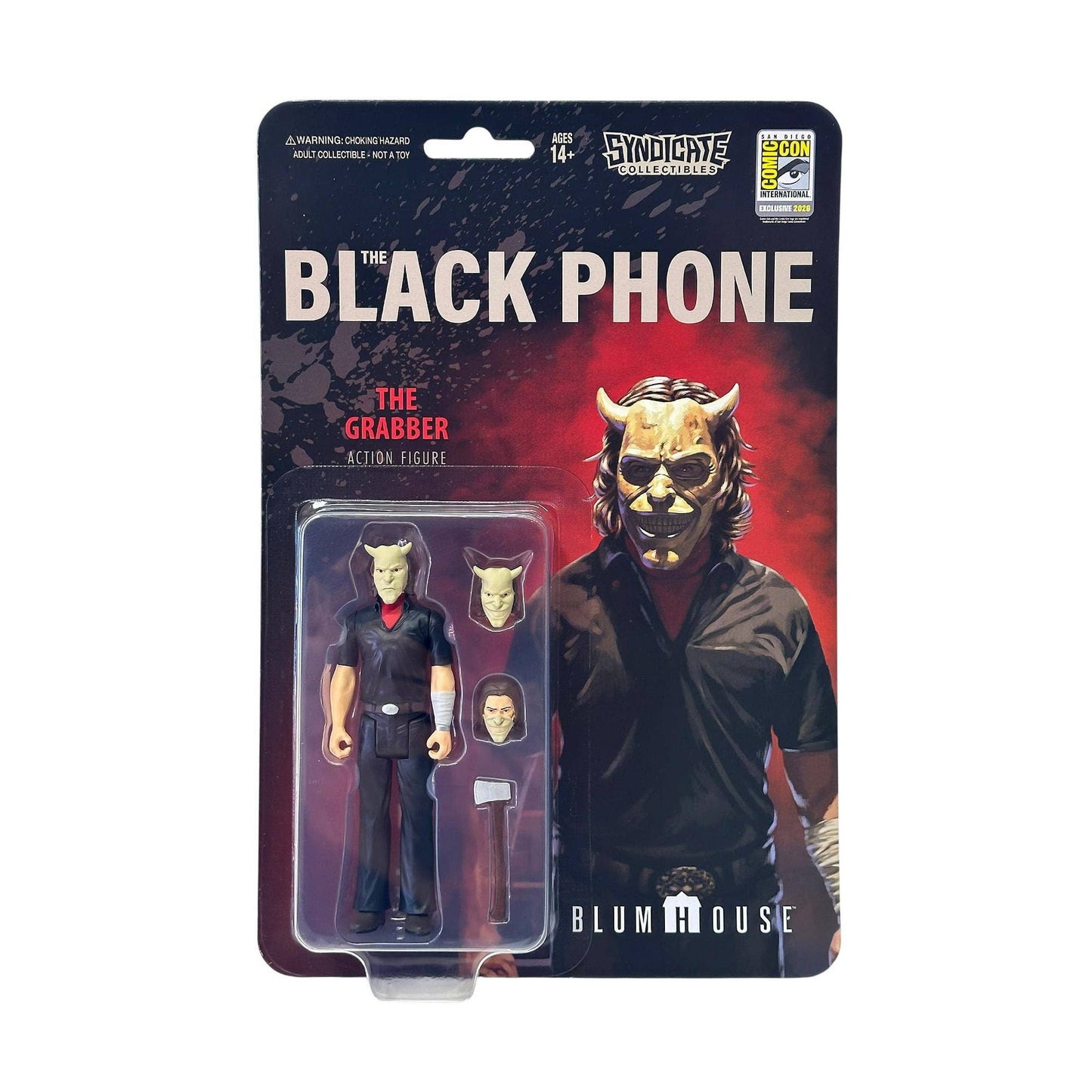 Black Phone Grabber 3.75-Inch Retro Figure | Con Exclusive