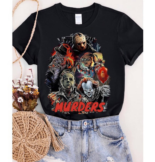 TSHIRTS - "Murders" Retro Horror Icons