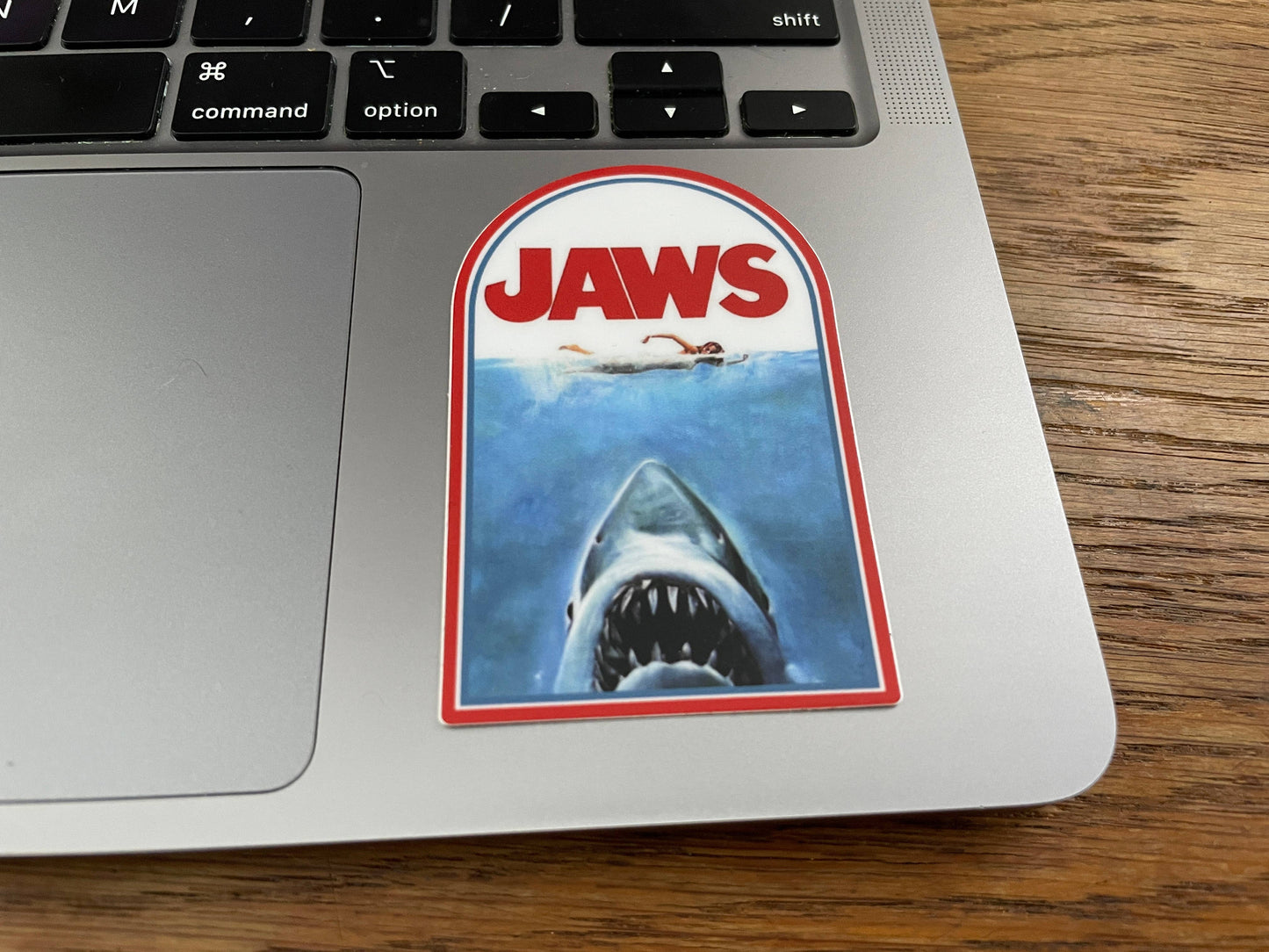 STICKERS - Jaws Sticker Waterproof Vinyl PREMIUM