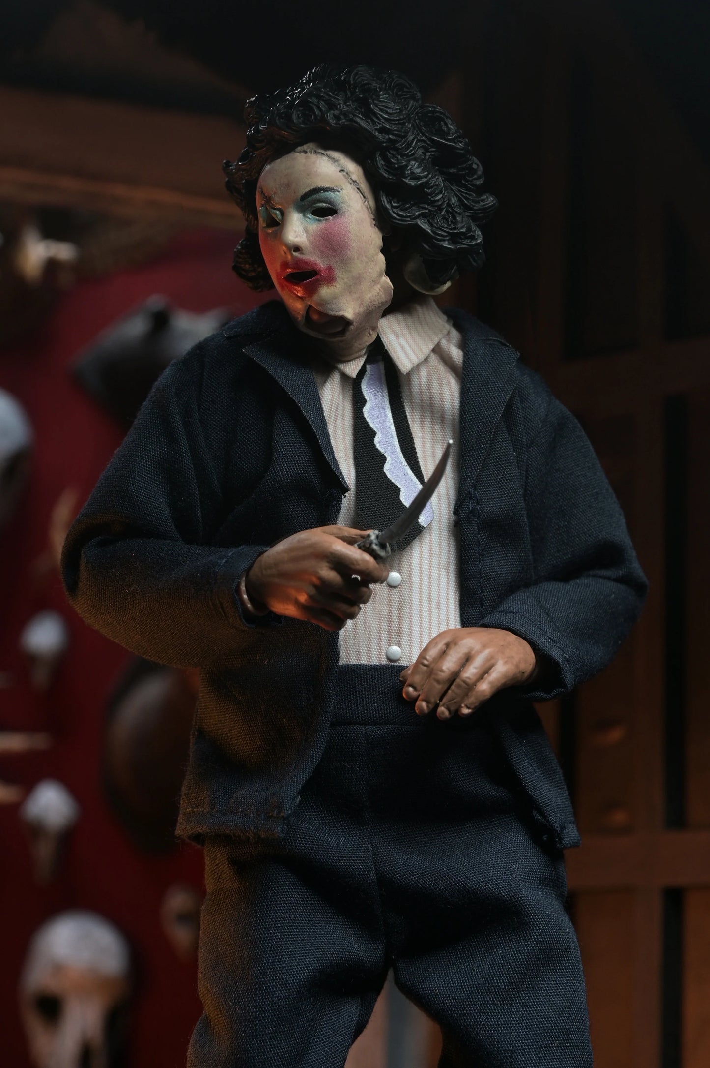 Texas Chainsaw Massacre - Leatherface with Pretty Woman Mask 8" Clothed Action Figure in Window Box Packaging (PRE-ORDER)