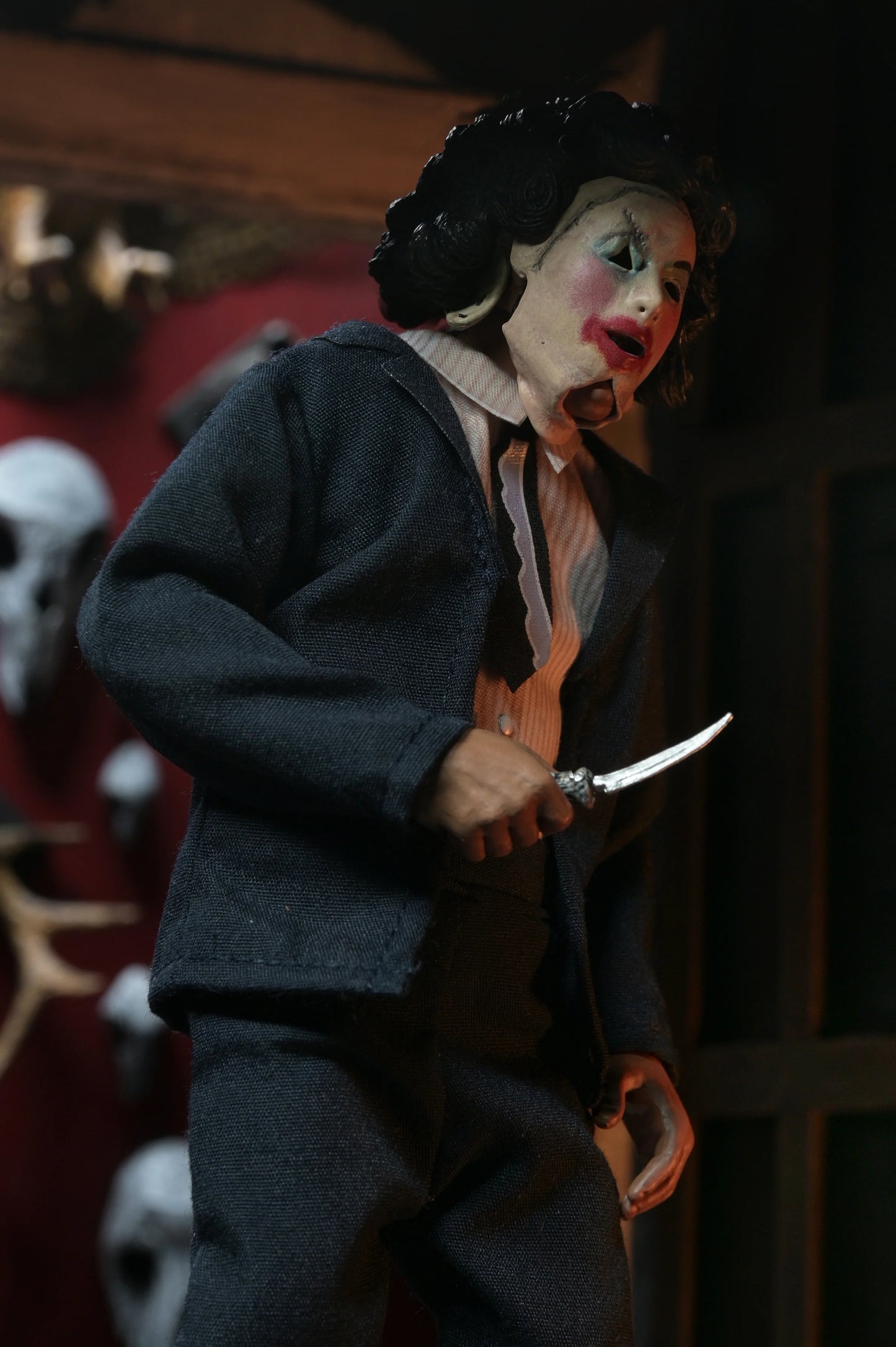 Texas Chainsaw Massacre - Leatherface with Pretty Woman Mask 8" Clothed Action Figure in Window Box Packaging (PRE-ORDER)