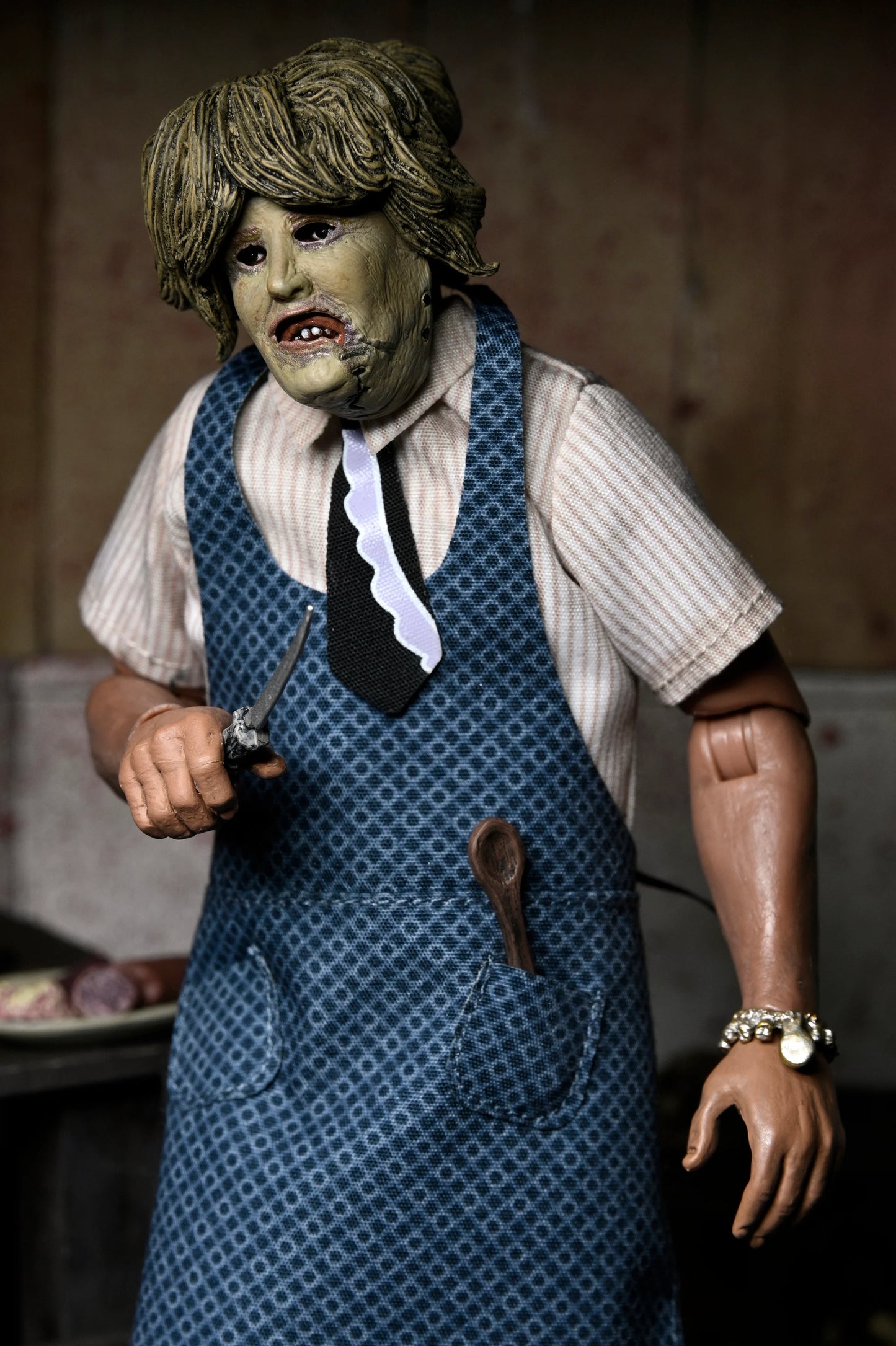 Texas Chainsaw Massacre - Leatherface with Old Lady Mask 8" Clothed Action Figure in Window Box Packaging (PRE-ORDER)