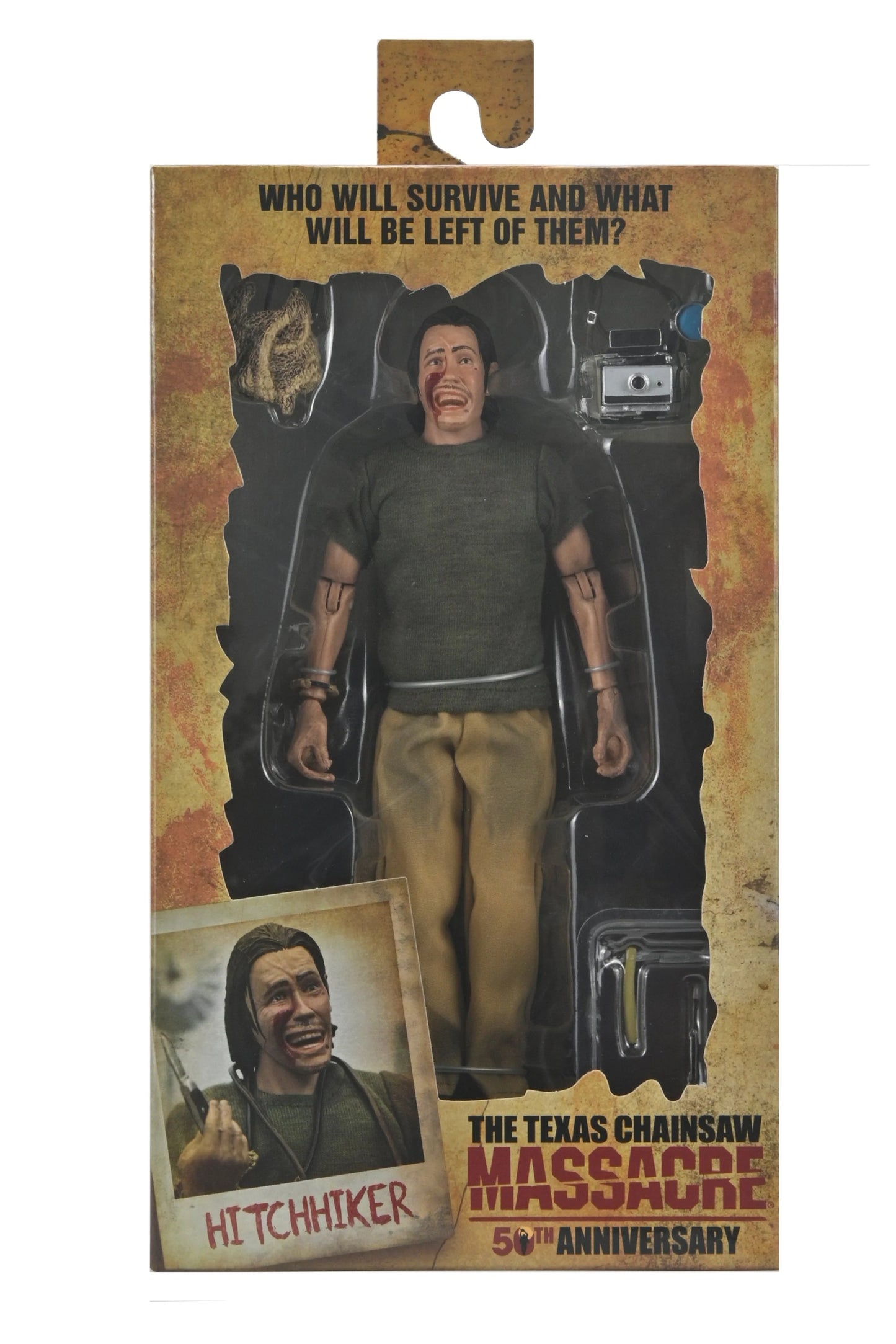 Texas Chainsaw Massacre - 50th Anniversary Hitchhiker 8" Clothed Action Figure