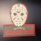 FRIDAY THE 13TH "CAMP CRYSTAL LAKE AND MASK" Freestanding Sign