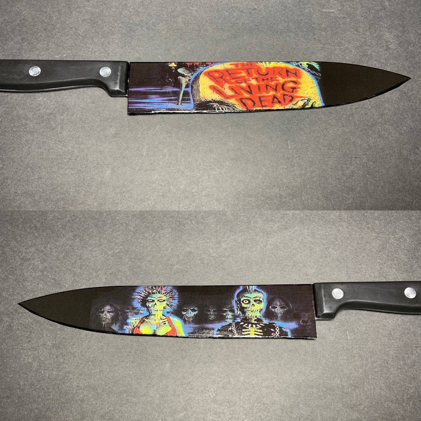 Return of the Living Dead Kitchen Knife With Sublimated Stand